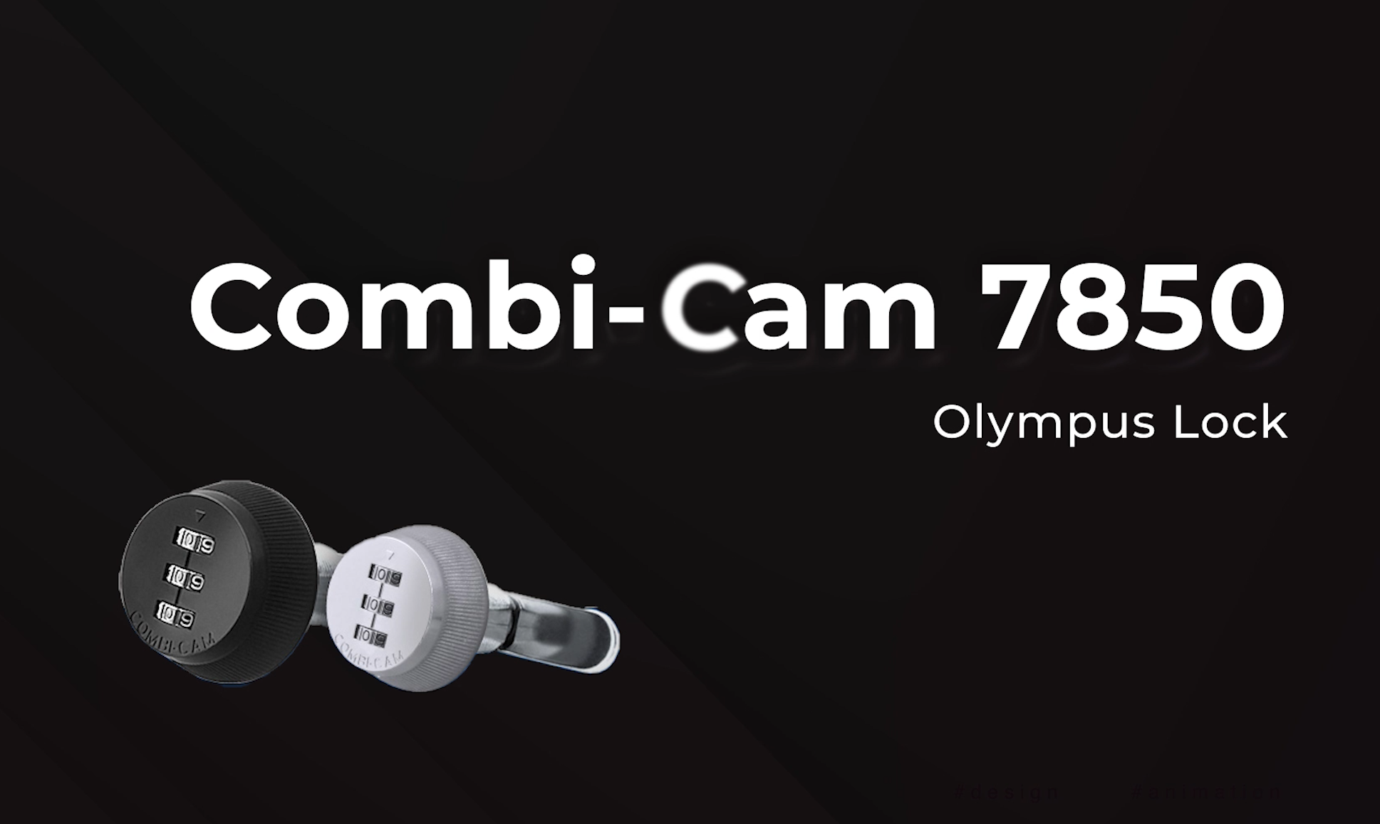 Combi-Cam Combinated Lock 7850R - Large Black Cam Lock | Keyless 3